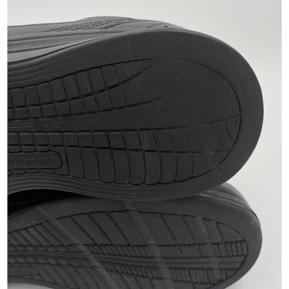 New Balance MW577 Size 12 Black Leather Lace Up Walking Comfort Shoe - Picture 12 of 13